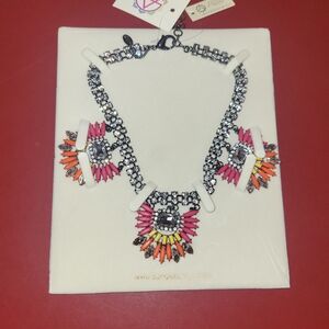 NEW Amrita Singh Yellow Orange Chunky Statement Necklace NIP